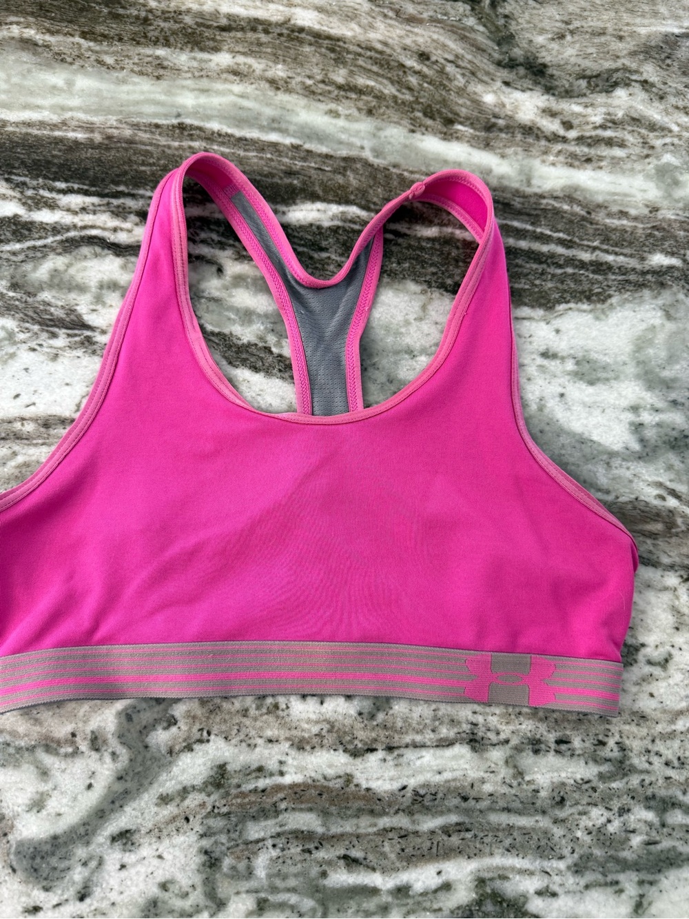 Under Armour Pink Racerback Sports Bra